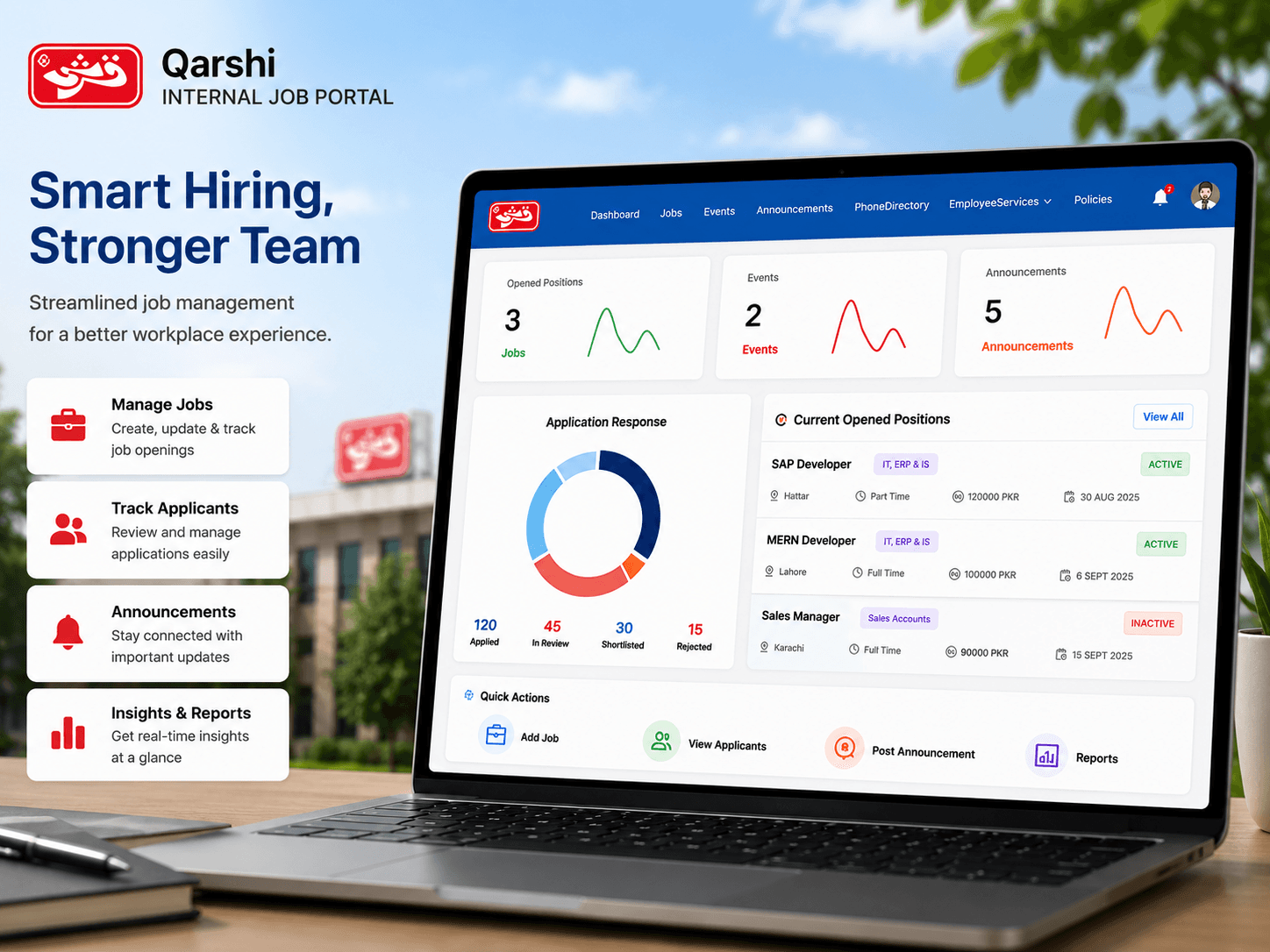 Qarshi Internal Job Portal